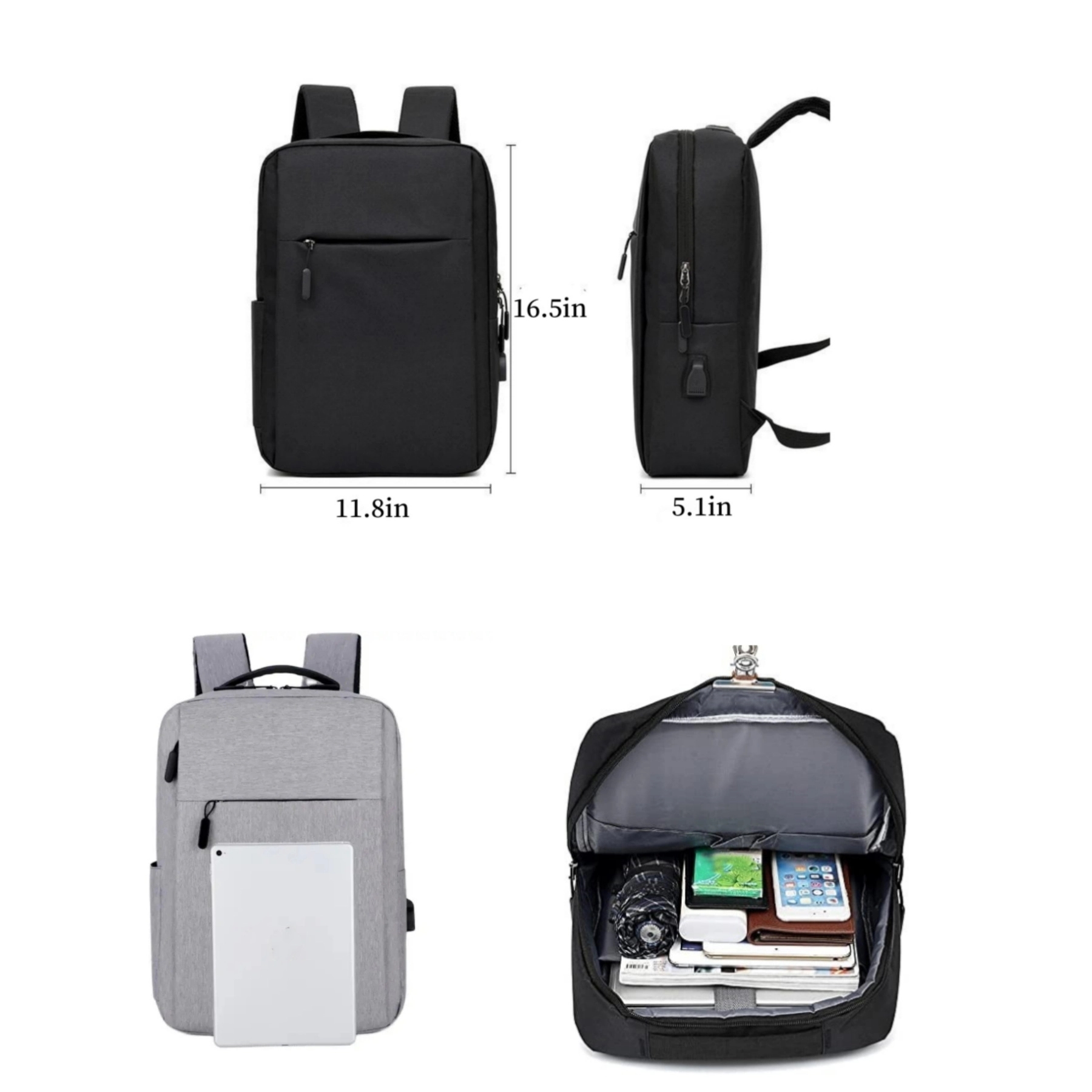 Laptop Backpacks with USB Charging Port 4