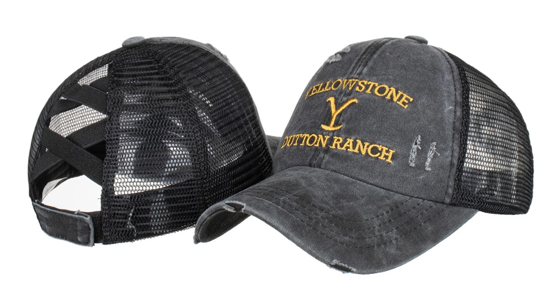 Ponytail Baseball Cap with Mesh 4