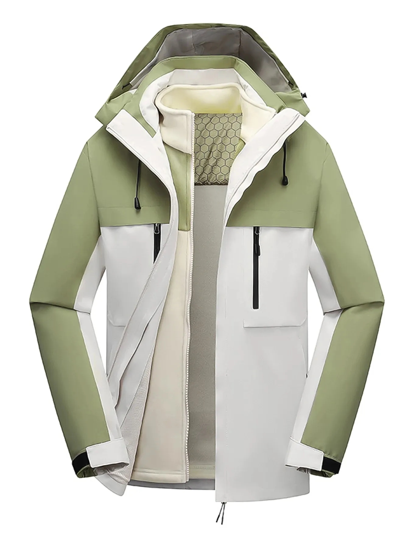rPET 3in-1 Waterproof Ski Jacket with Fleece Liner 7