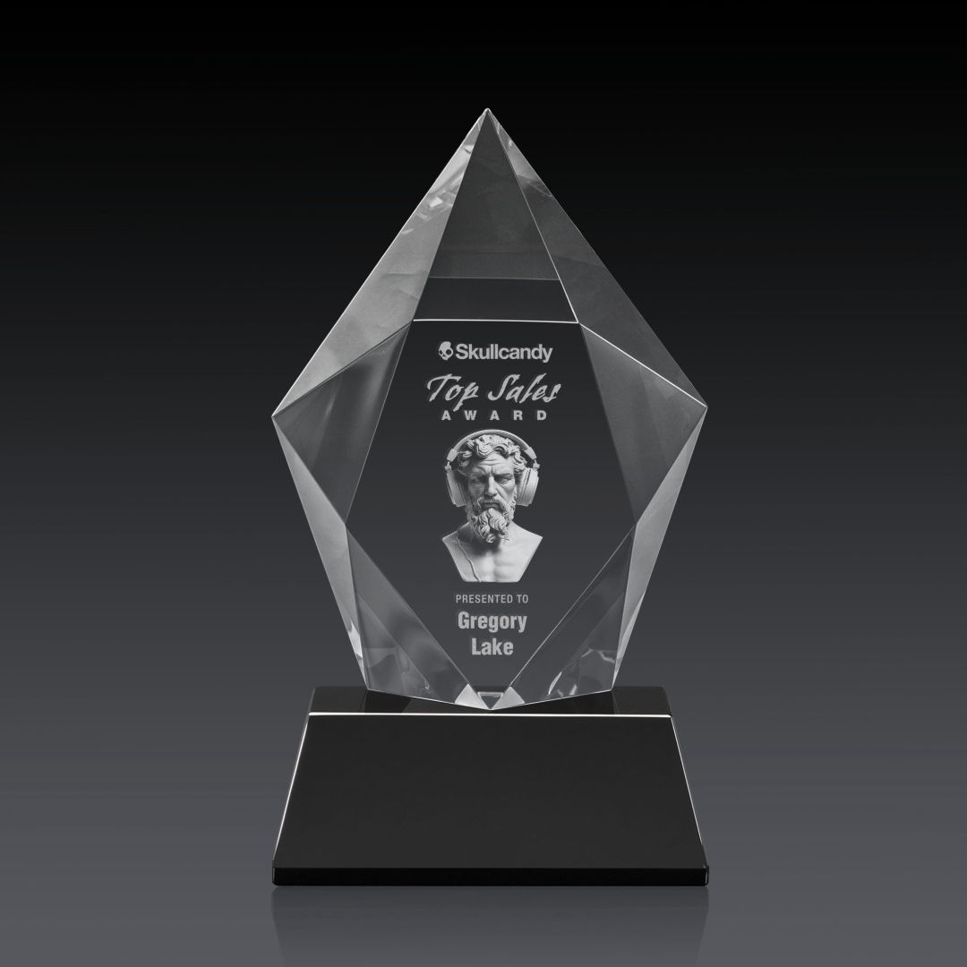 Devron 3D Award on Base - Black 3