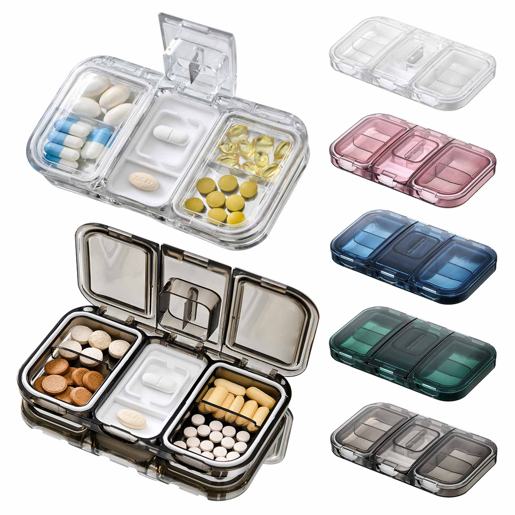 Plastic Compartment Pill Box 1