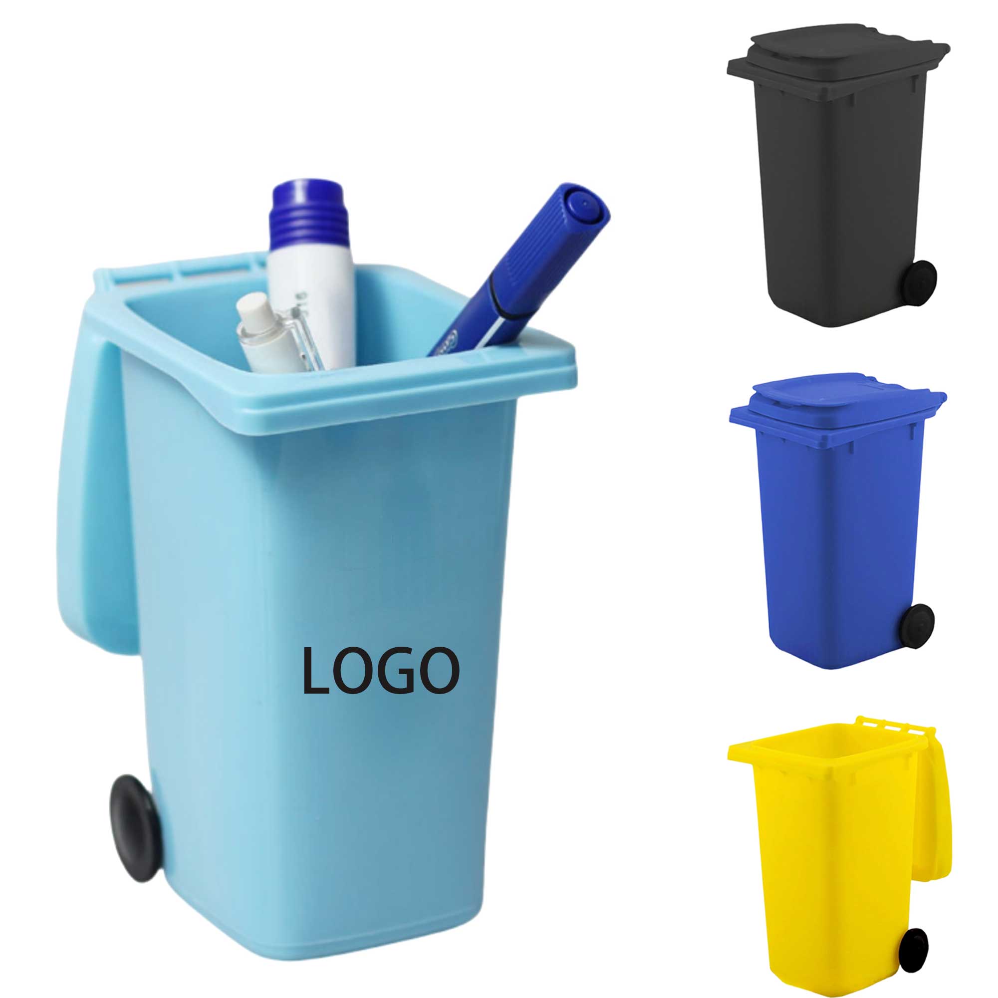 Mini Desktop Trash Can Pen Holder 3