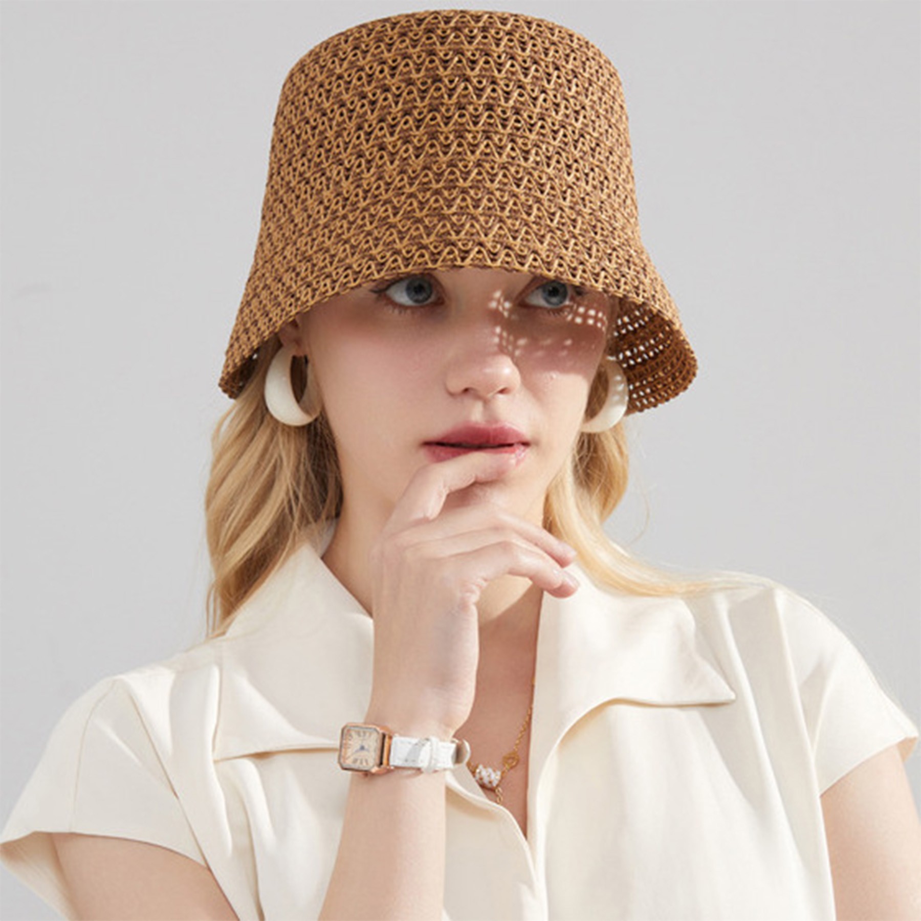 Top Fashion Bucket Hat Straw Hat 2