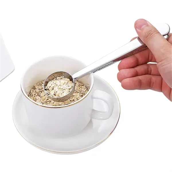 Stainless Steel Coffee Scoop with Clip 3