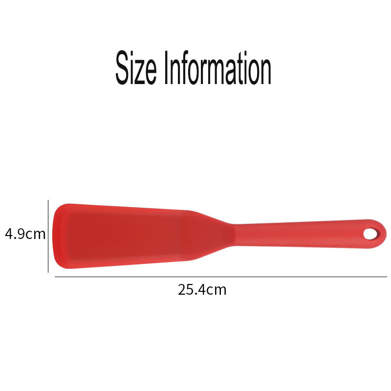 Silicone Thin Spatula Omelet Spatula Non-Stick Pancake Spatula 3