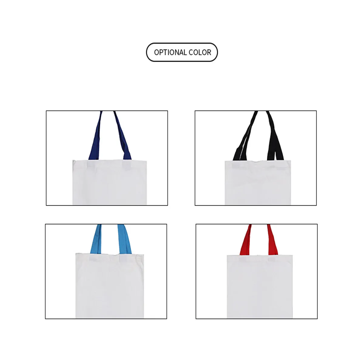 Canvas Shopping Shoulder Tote Reusable Grocery Bag, custom tote bag with logo imprint 3