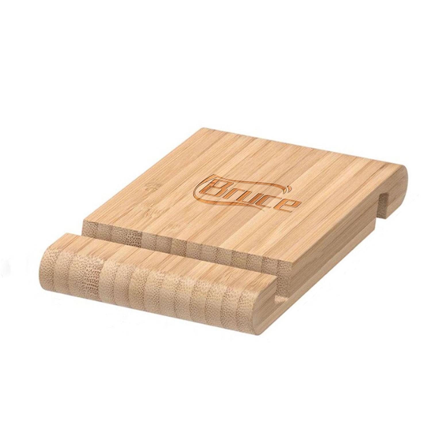 Wooden mobile phone tablet desktop stand 2