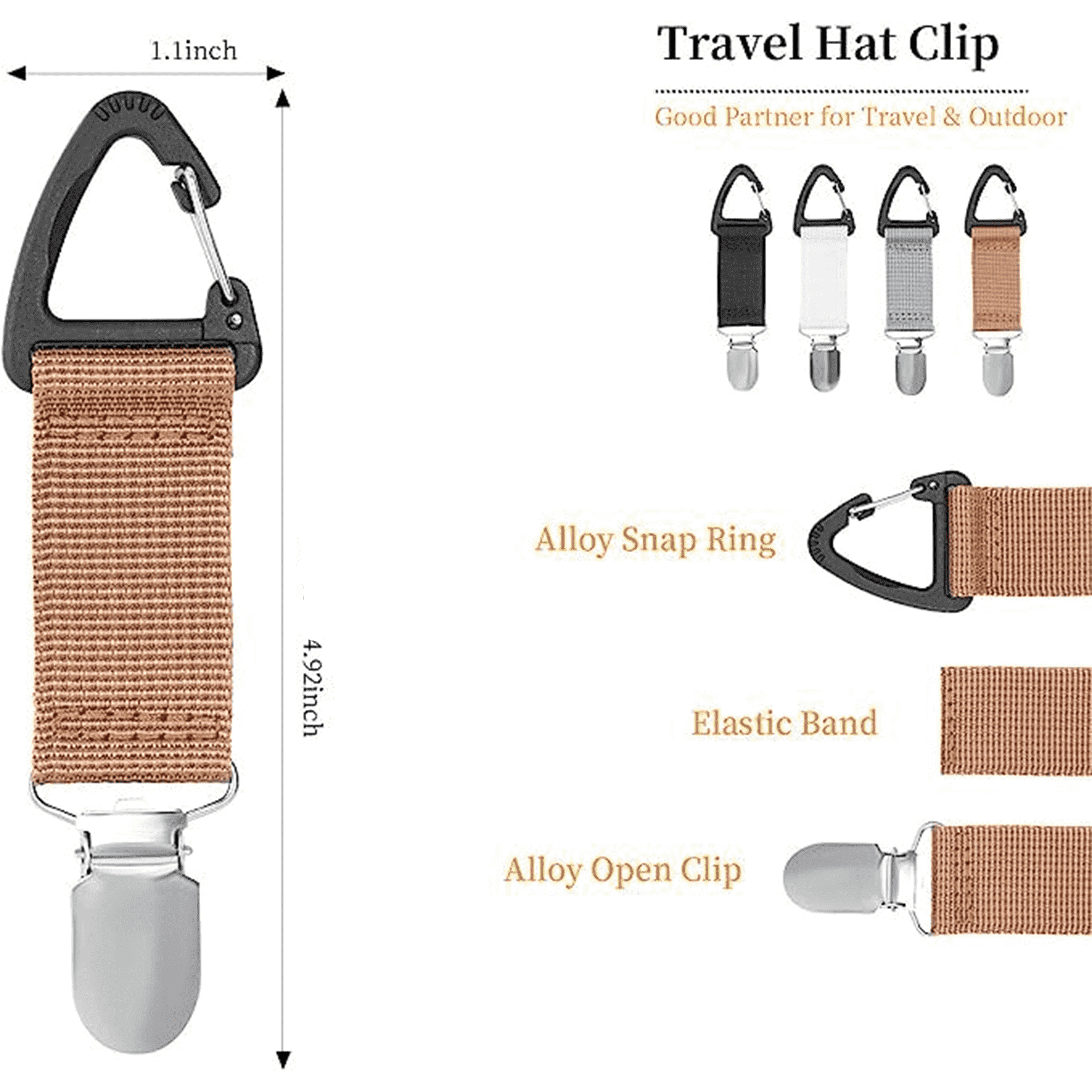 Travel Hat Clip Keychain 2