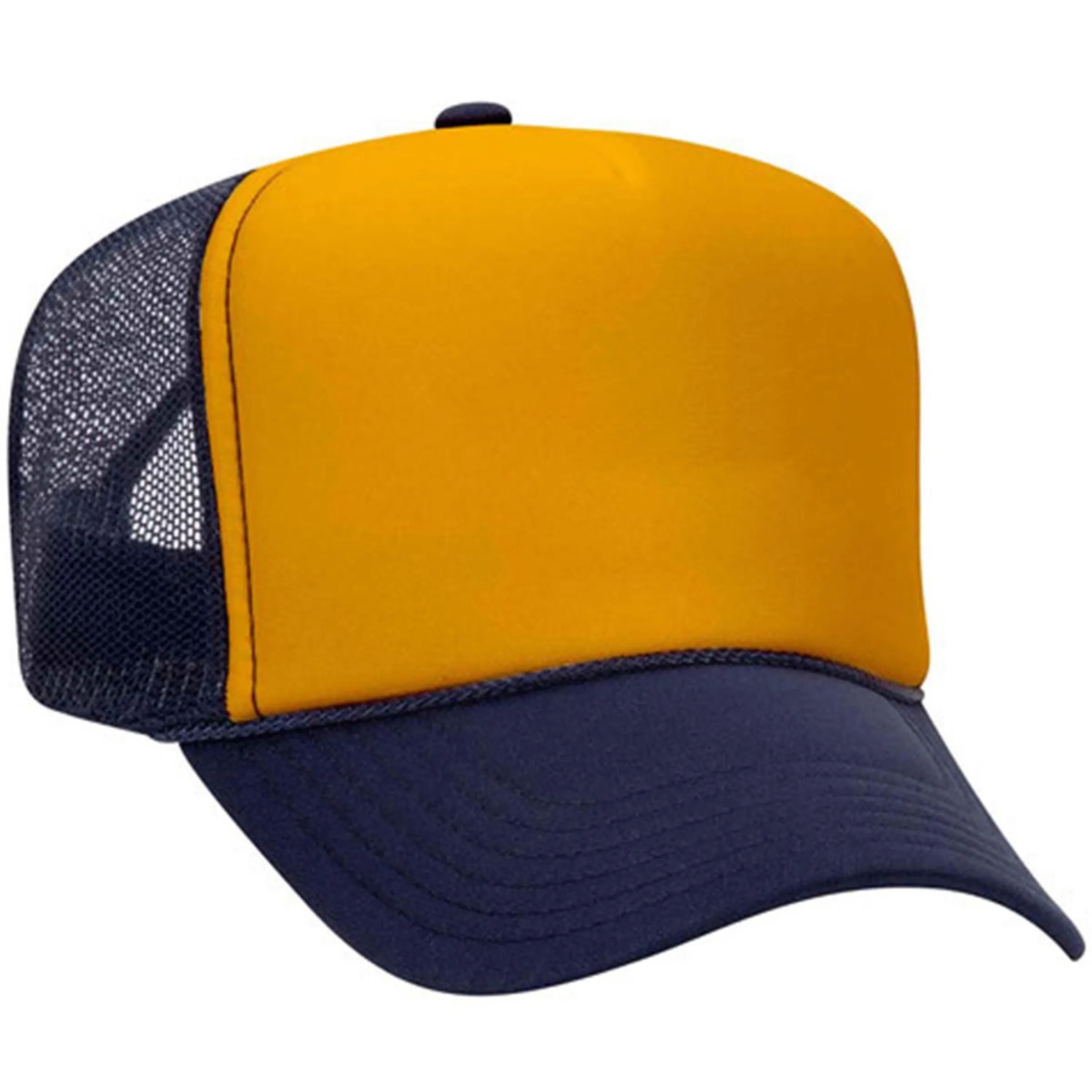 OTTO 5 PANEL HIGH CROWN MESH BACK TRUCKER HAT 66