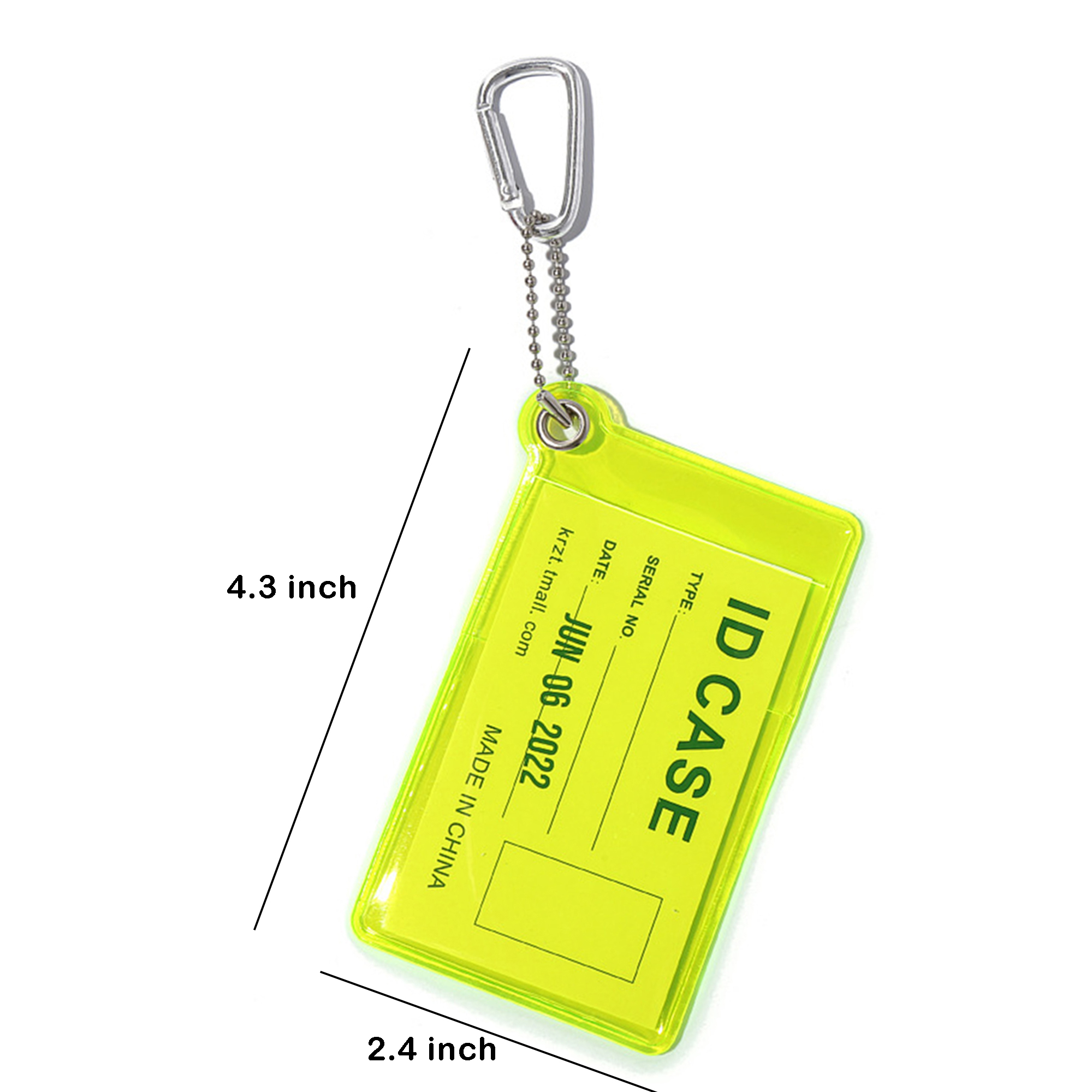 Mini ID Card Sleeve with Carabiner 3