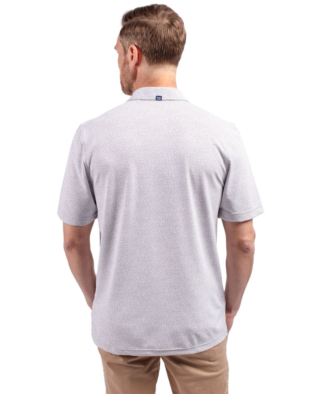 Cutter & Buck Virtue Recycled Botanical Print Featherlight Pique Mens  Polo 12