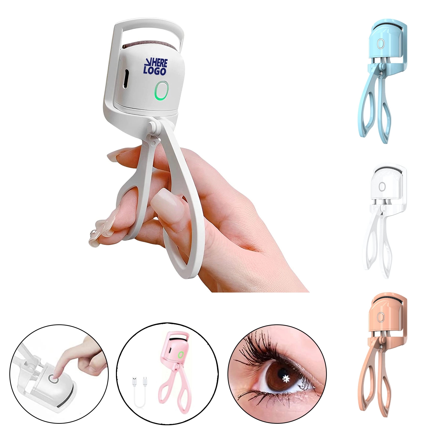 Heated Rechargeable Electric Eyelash Curler 1