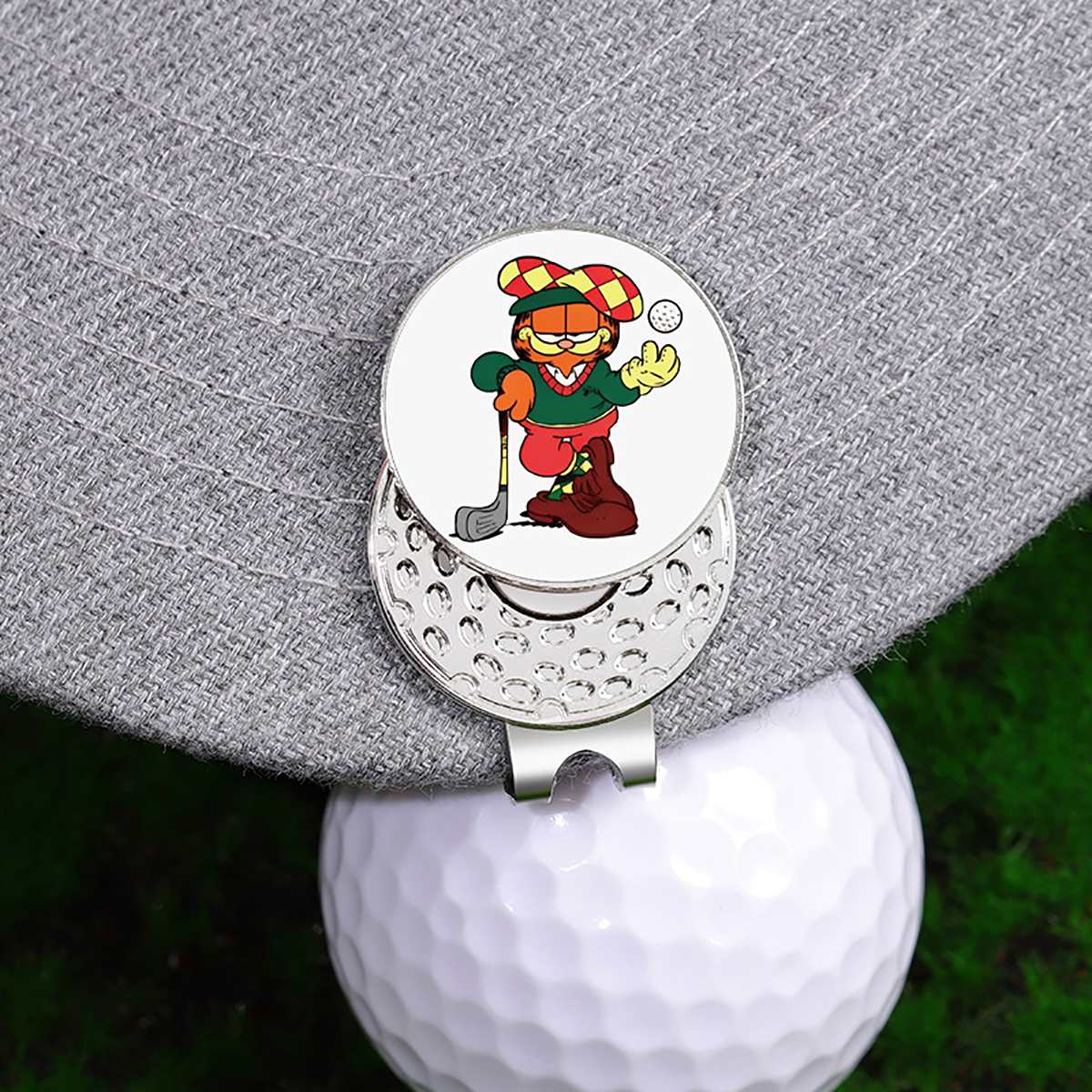 Golf Hat Clip w/ Full Color Ball Marker 3