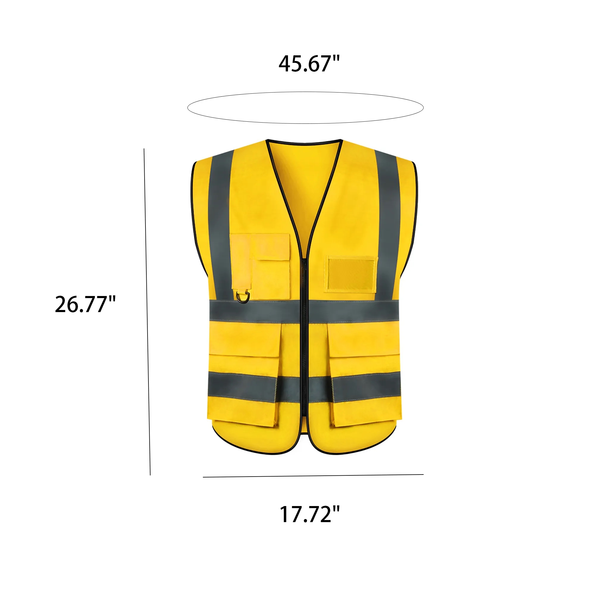 Reflective Night Vest With Multiple Pockets 2