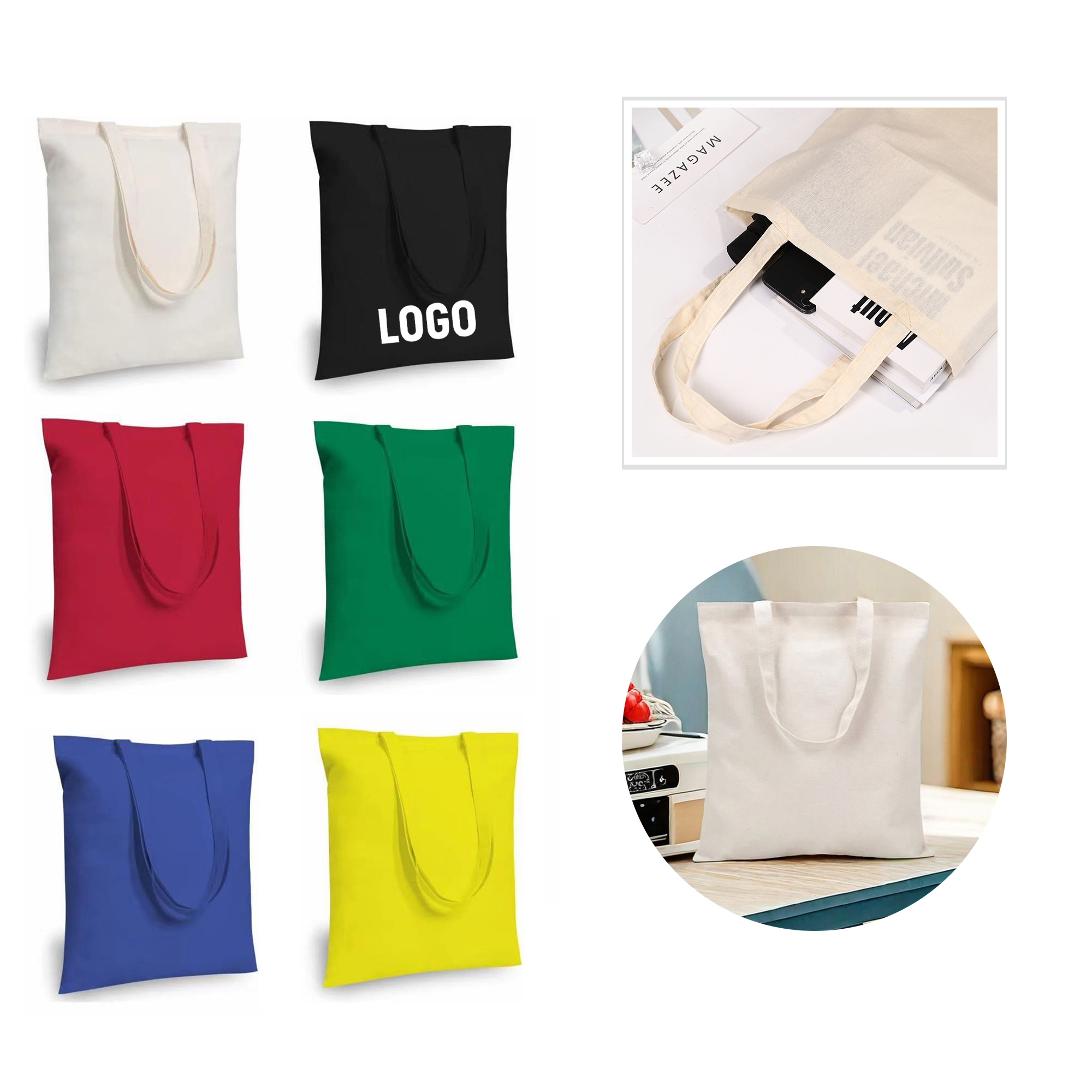 Economical Cotton Tote Bag, custom tote bag with logo imprint 8