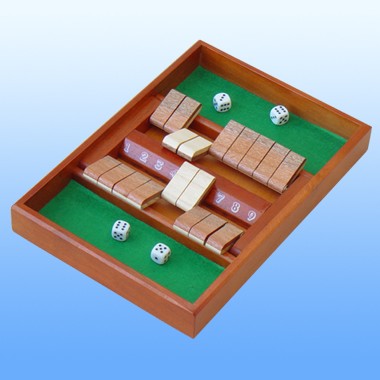 9" SHUT THE BOX DICE GAME 1