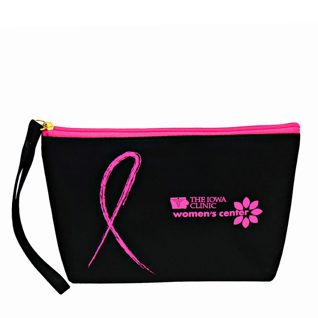 Custom Sateen /Faux Leather Wristlet 8"x 5"x 1.75" 2