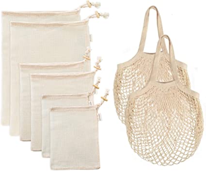 100% Organic Cotton Mesh Produce Bags 2