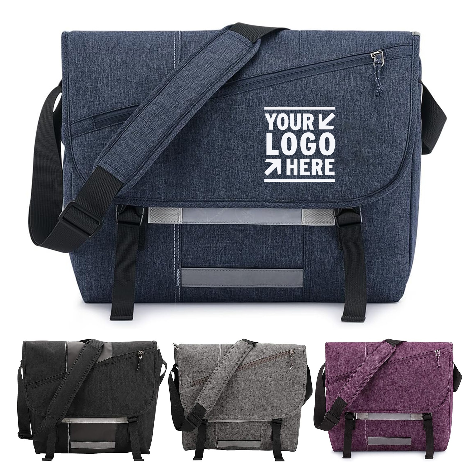Women Men Messenger Crossbody Bag Canvas 15.6 Inch Laptop Satchel Computer Briefcase 2