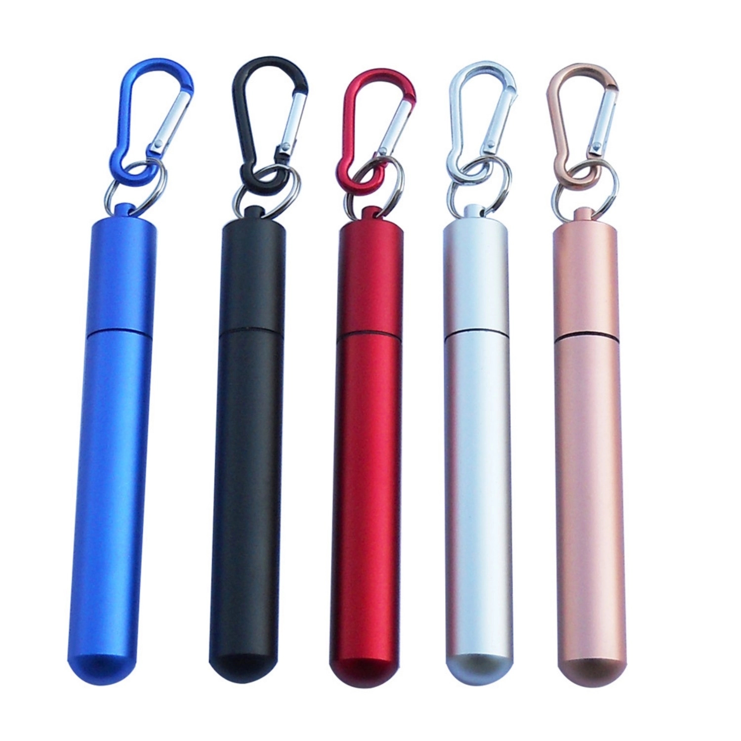 Reusable Telescopic Straw Set with Cleaner Brush 2