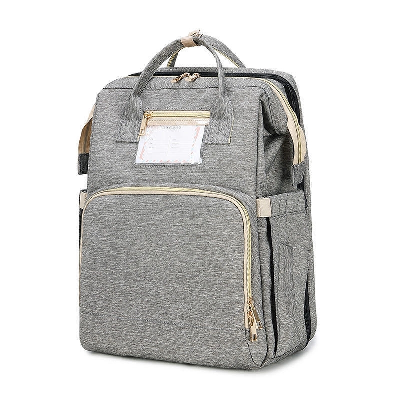 Oxford Foldable Baby Crib Diaper Backpack 16