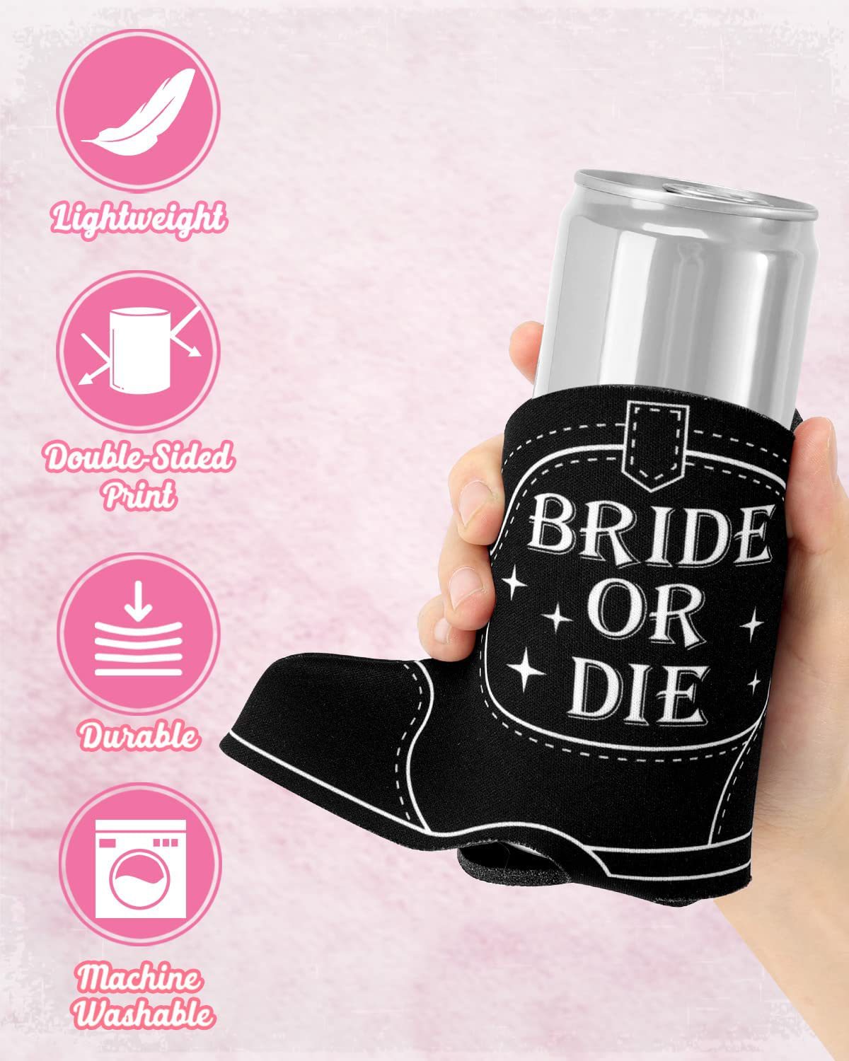 Boot-shape Can Sleeves, custom koozie with logo imprint 3