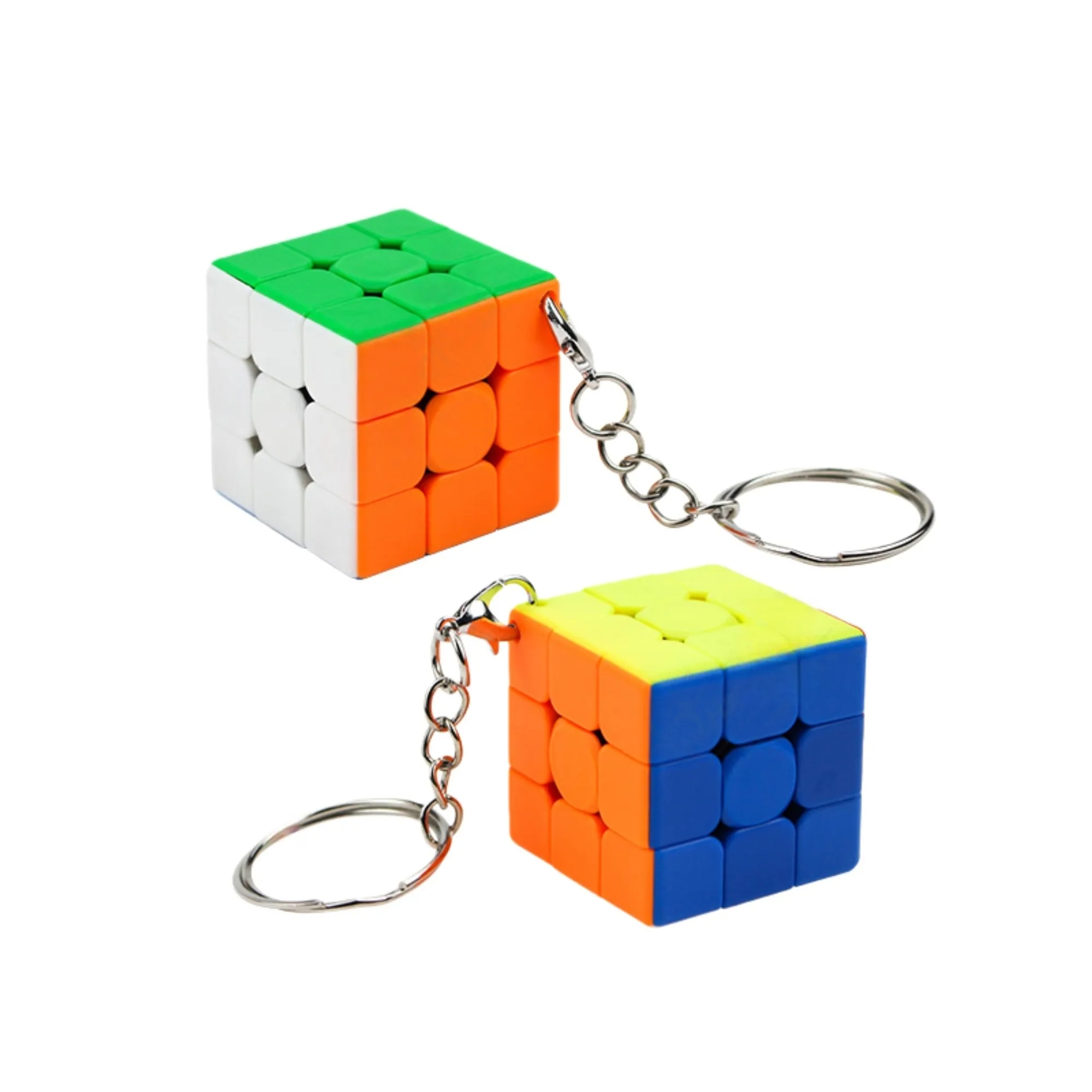 Custom Logo Mini 3x3 Color Cube Keychain Puzzle 2