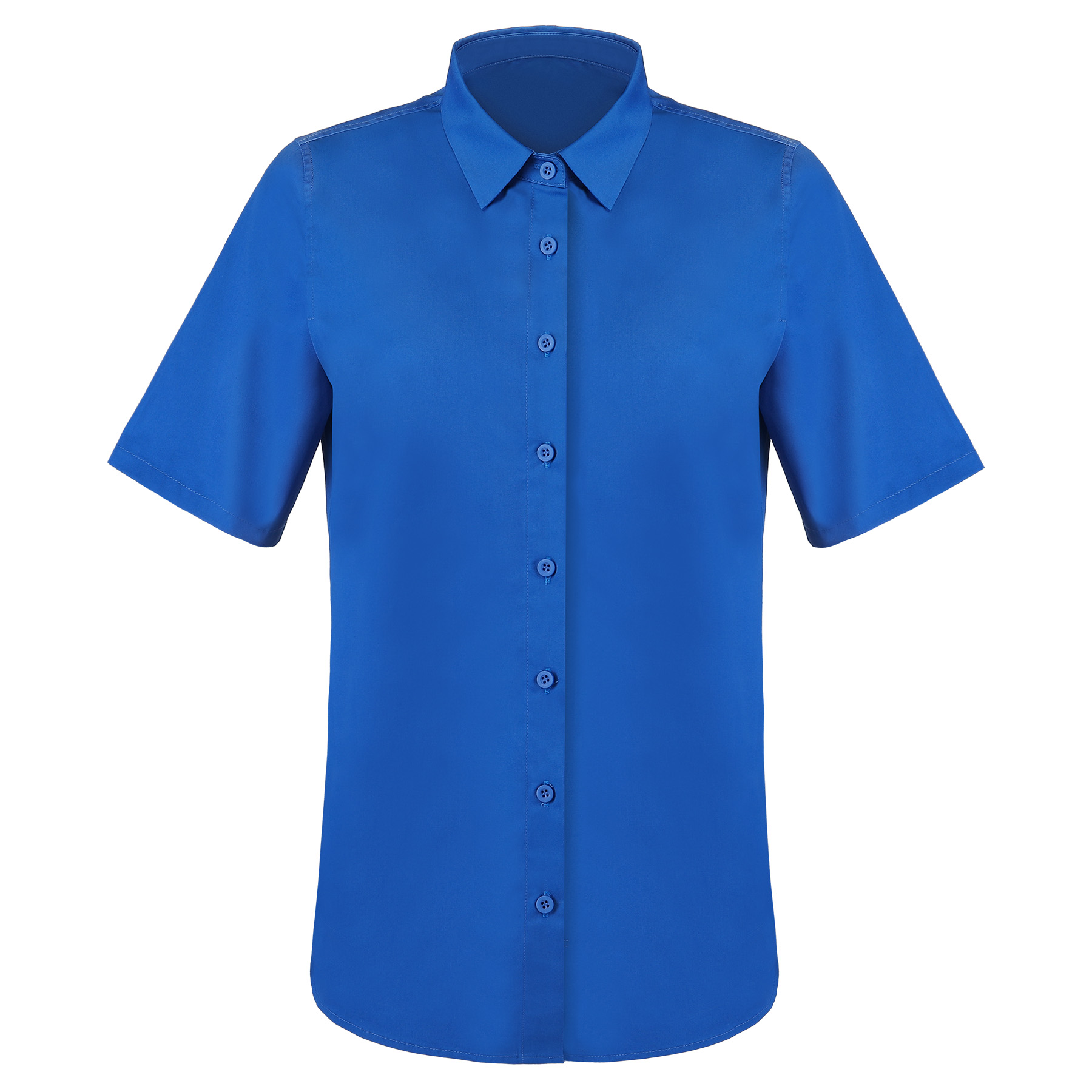 Women's Button Down Short Sleeve Twill Shirt 4