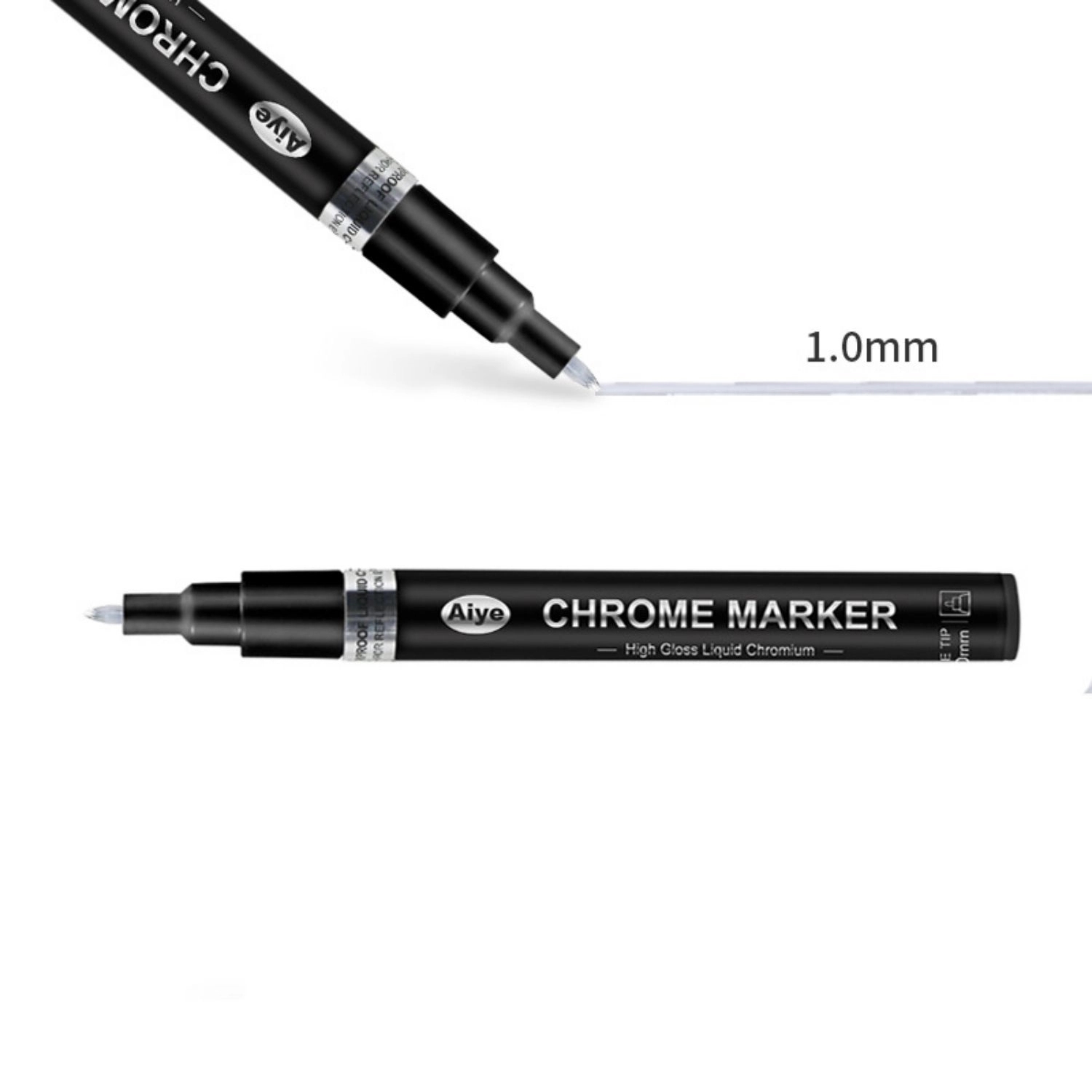 3Pcs Liquid Chrome Mirror Markers Metallic Pens 5