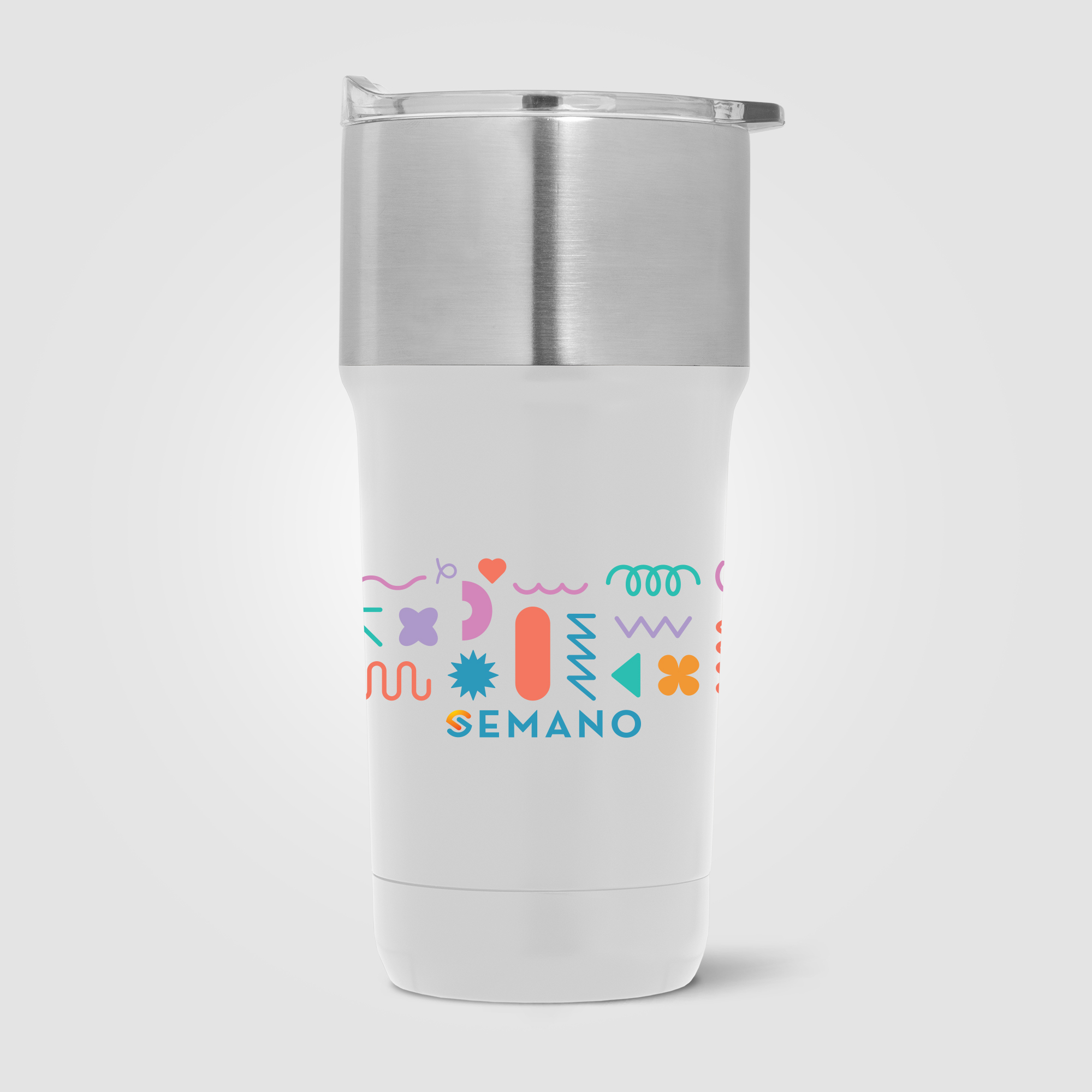 Optimus - 20 oz. Double Wall Recycled Stainless Tumbler with Ceramic Interior 24