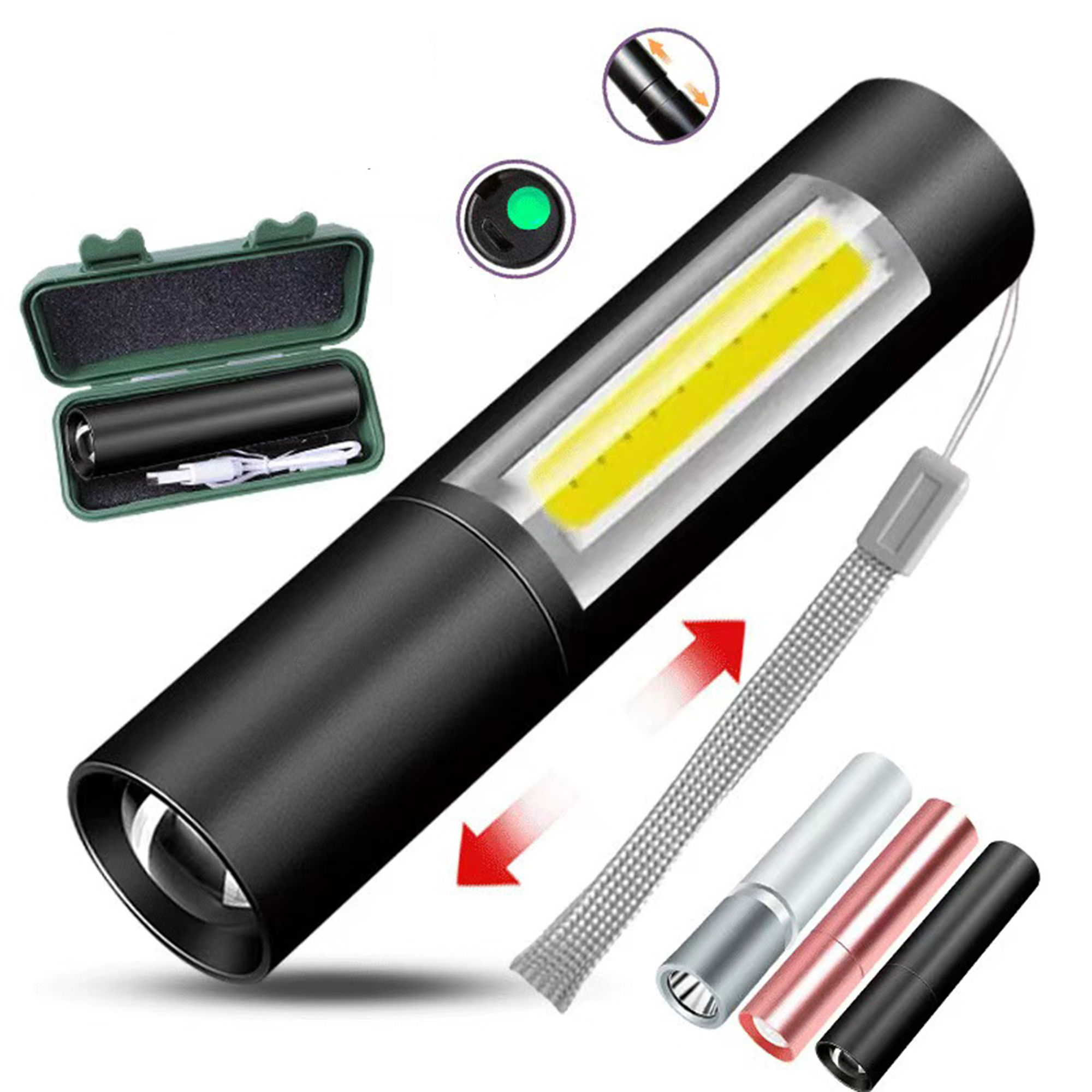 Alloy Logo-Ready Strong LED Flashlight 4