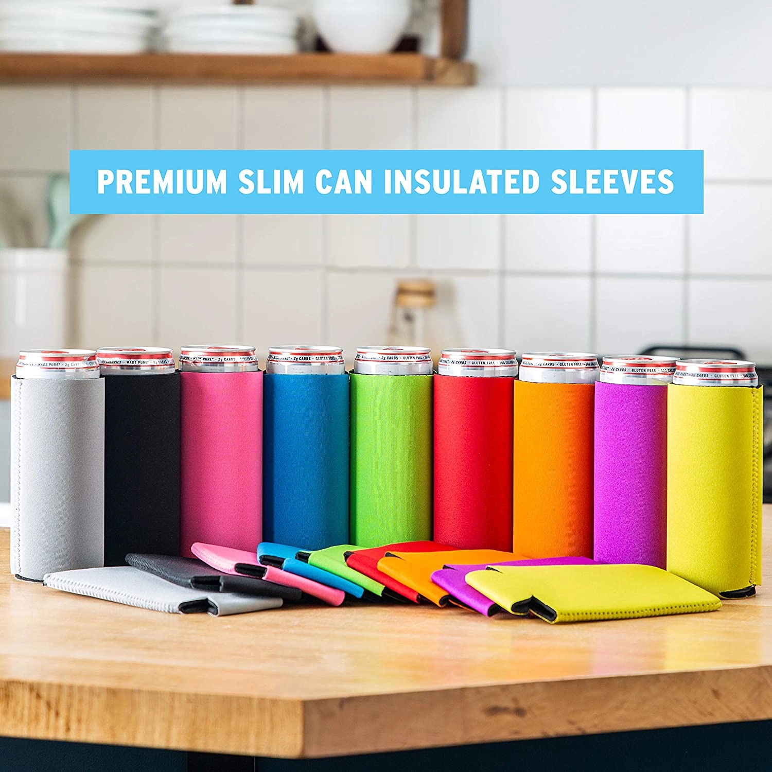 12oz Sublimated Slim Can Cooler Sleeve 4