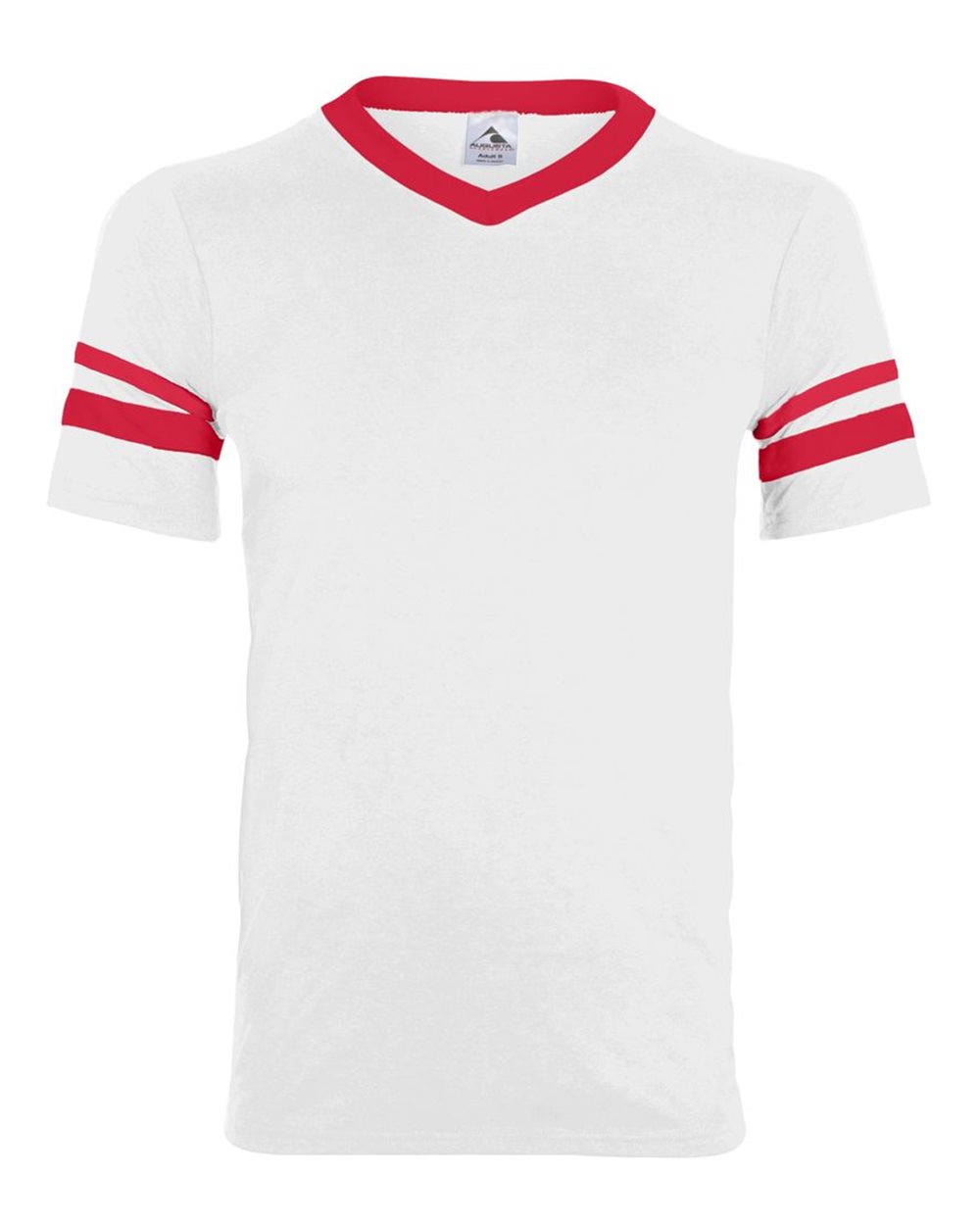 V-Neck Jersey with Striped Sleeves - 360 109