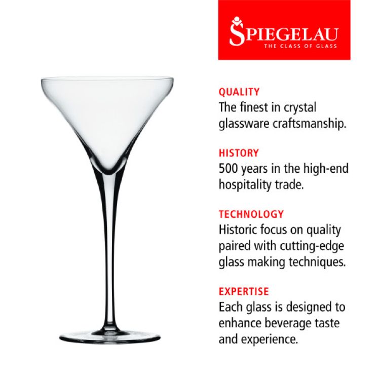 Spiegelau 9.2 oz Willsberger Martini Glass, set of 2 5