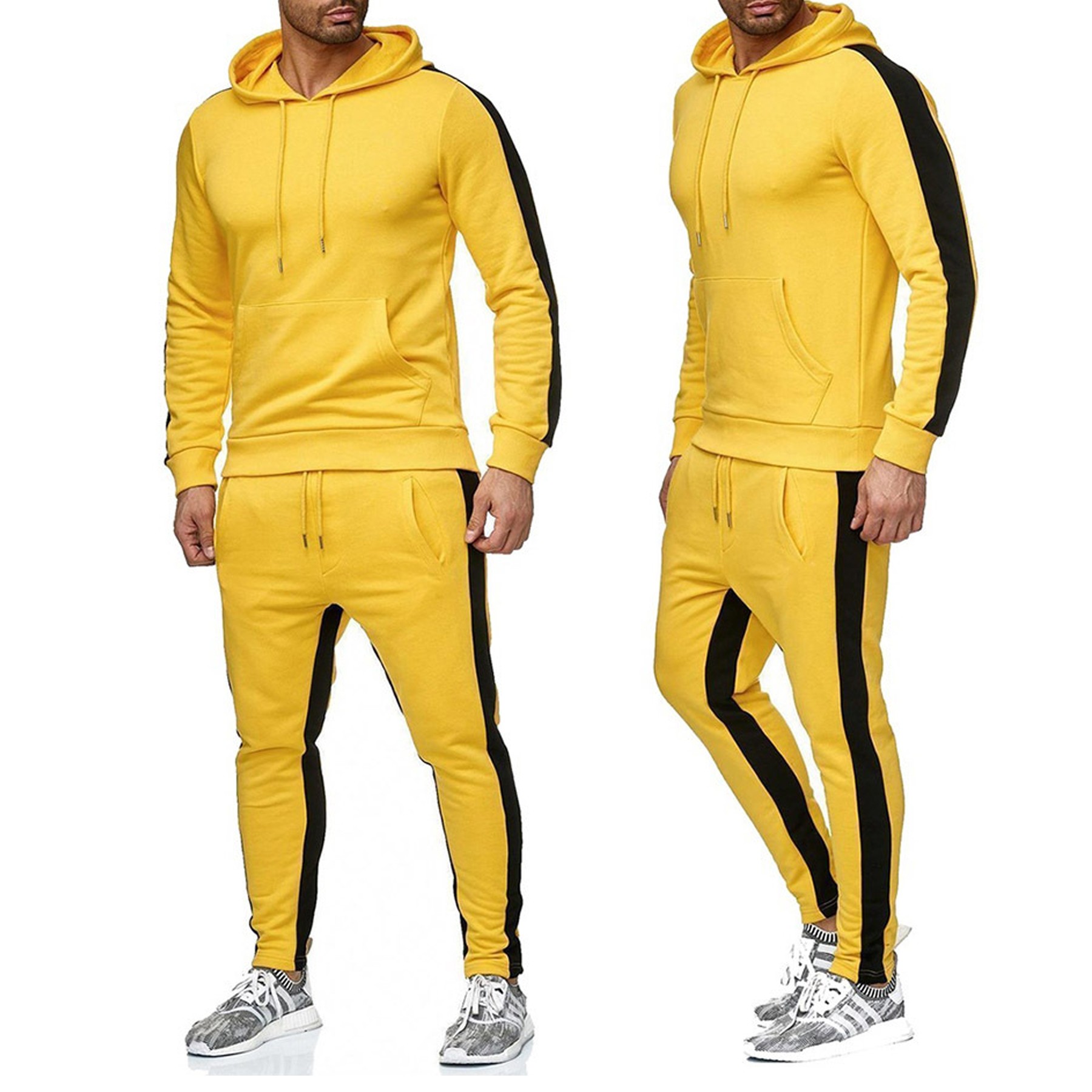 Men Casual Jogging Tracksuit Set 2