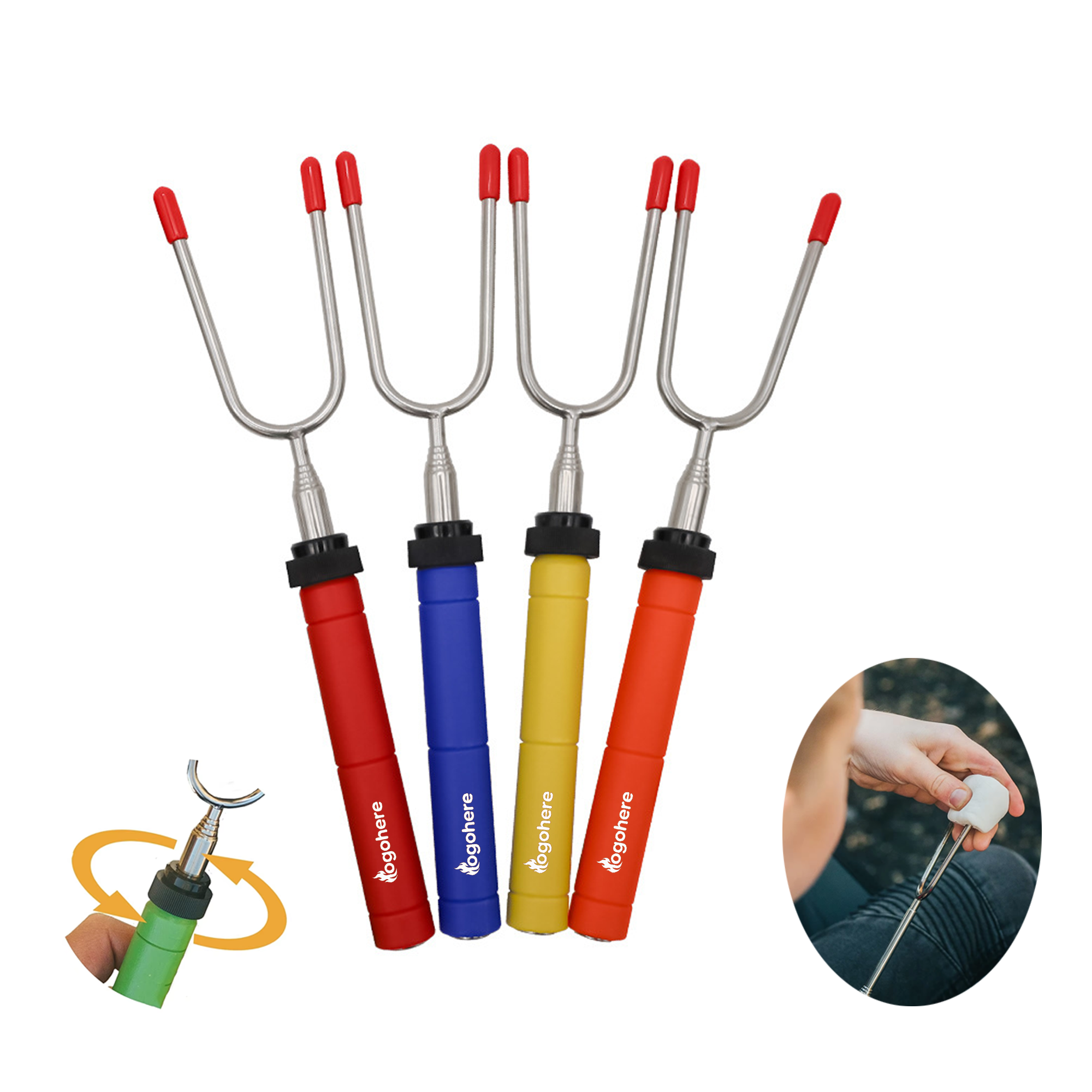 MOQ 50 Stainless Steel Roasting Stick 2