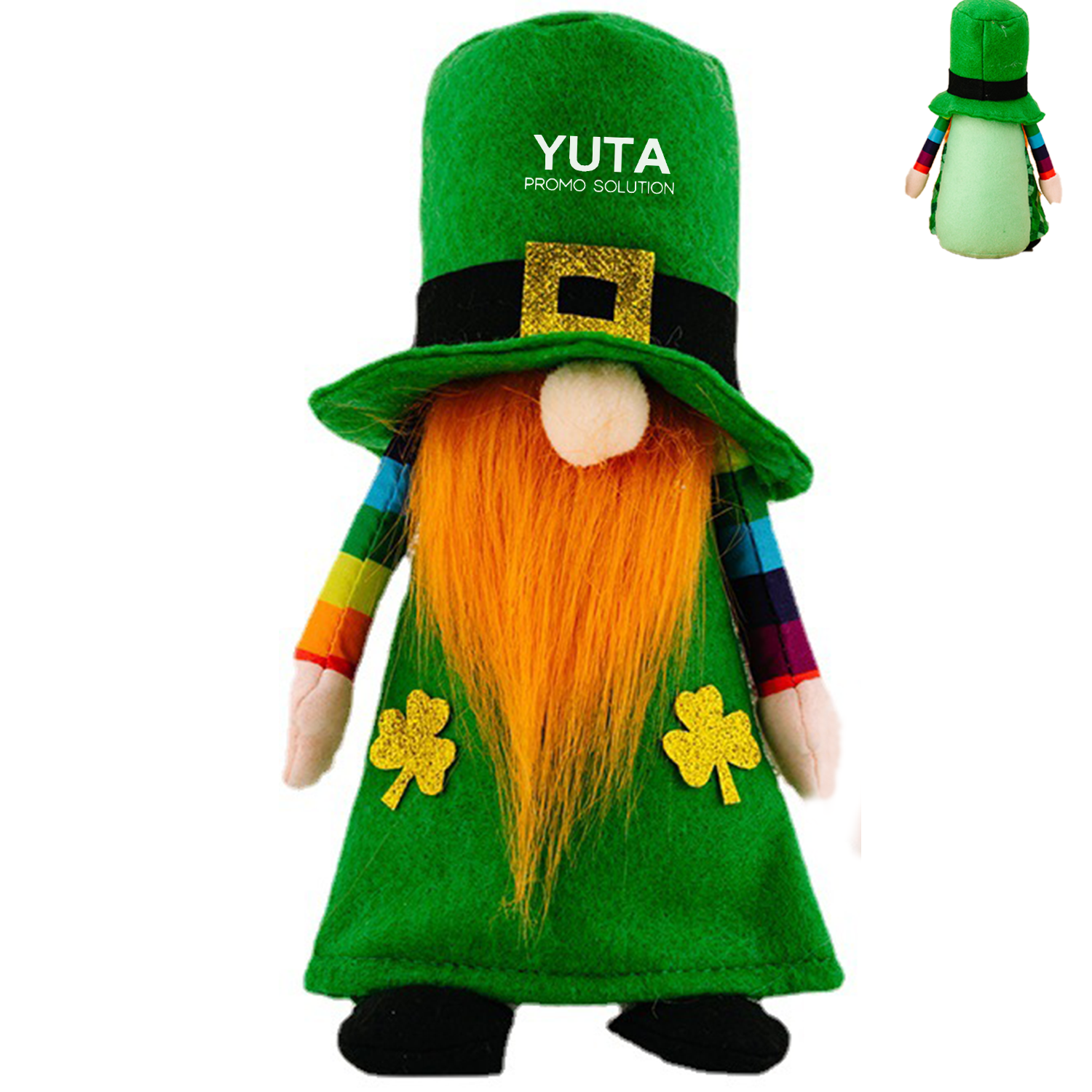 Faceless Green Gnome St Patricks Day Home Decor 1