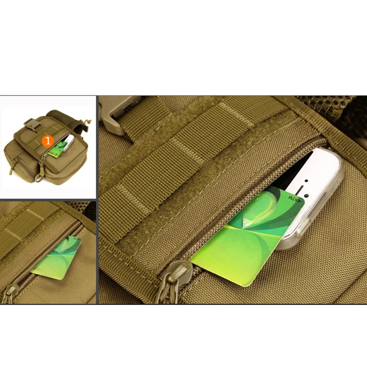 3L Tactical Waist Cycling Hiking Fishing Crossbody Bag 5