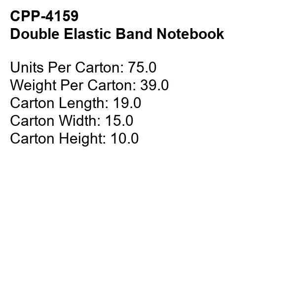DOUBLE ELASTIC BAND NOTEBOOK 9