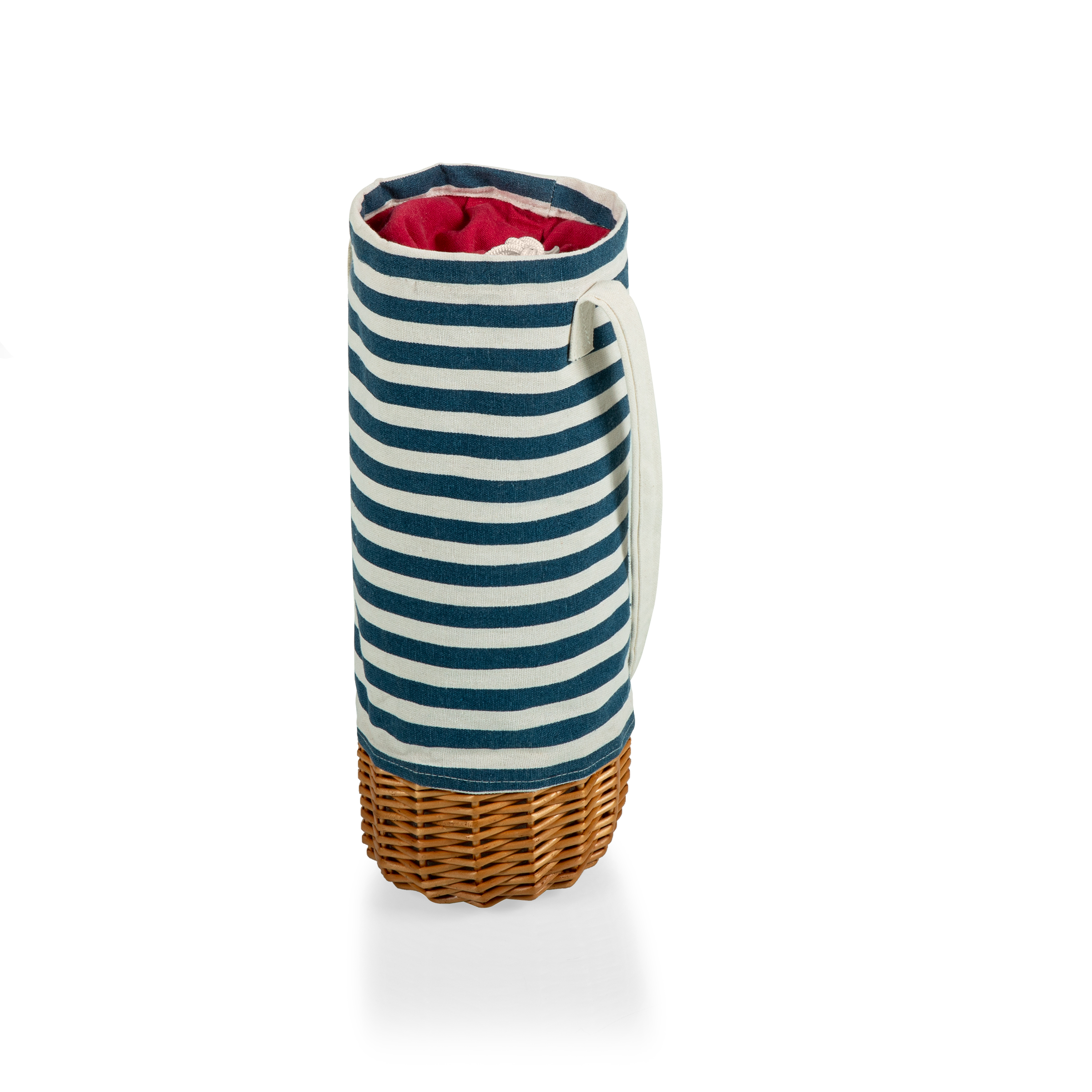 Malbec Insulated Canvas and Willow Wine Bottle Basket 8