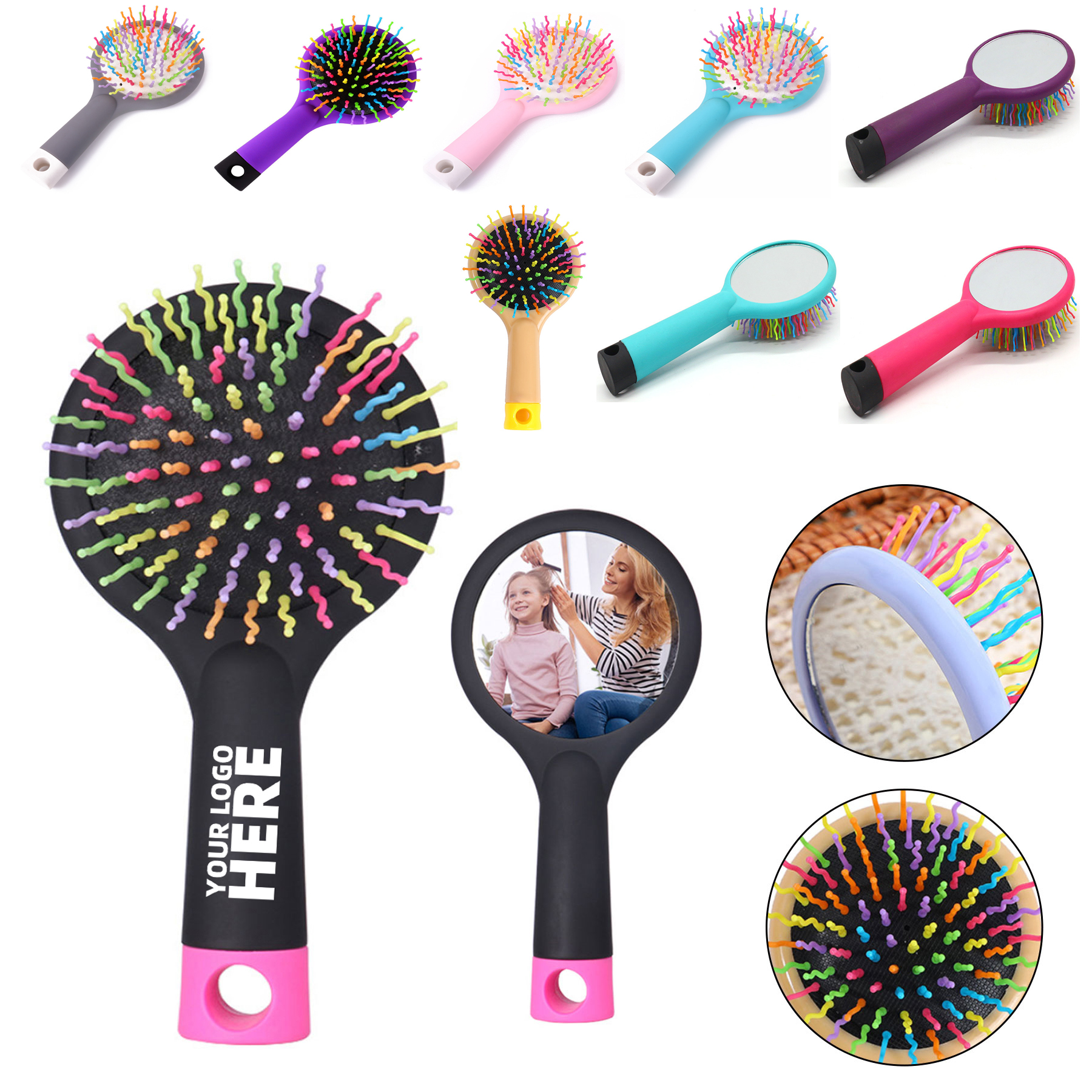 Round Travel Hair Brush 2