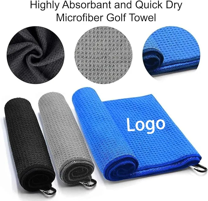 Waffle Pattern Golf Towel 5