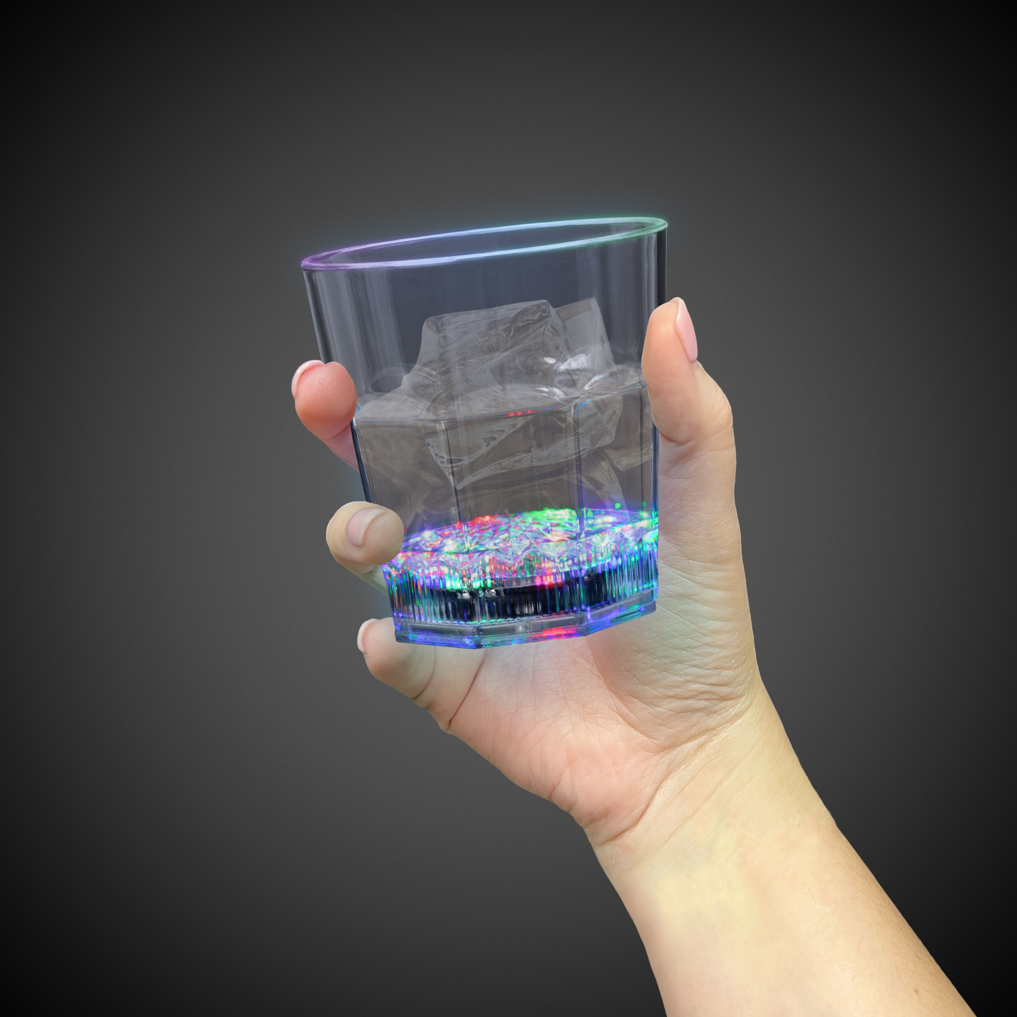 8 oz. Light Up LED Rocks Glass 11