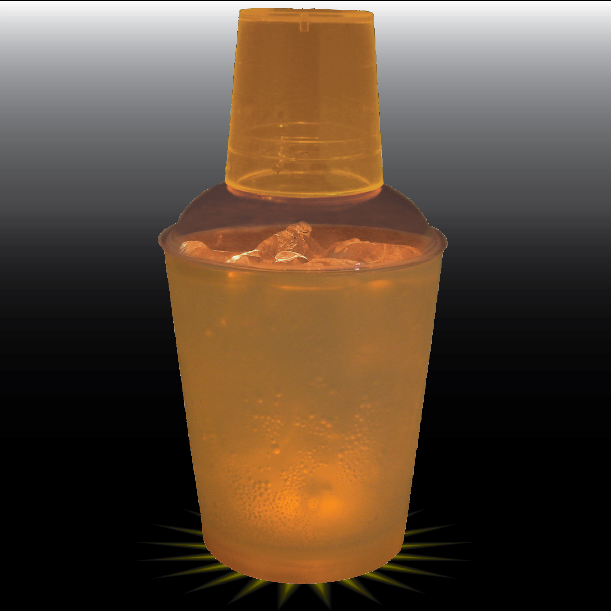 12oz Single Light 3 Piece Plastic Cocktail Shaker 5