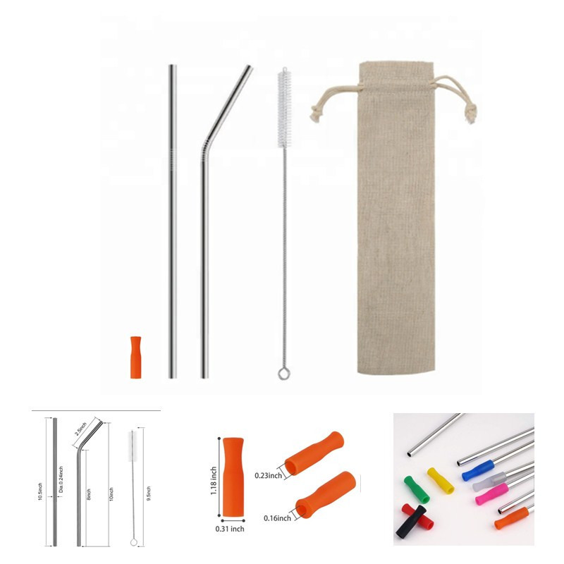 4 in 1 SS Straw Set with Brush 2