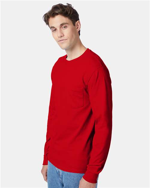 Unisex Authentic Long Sleeve Pocket T-Shirt - 5596 30