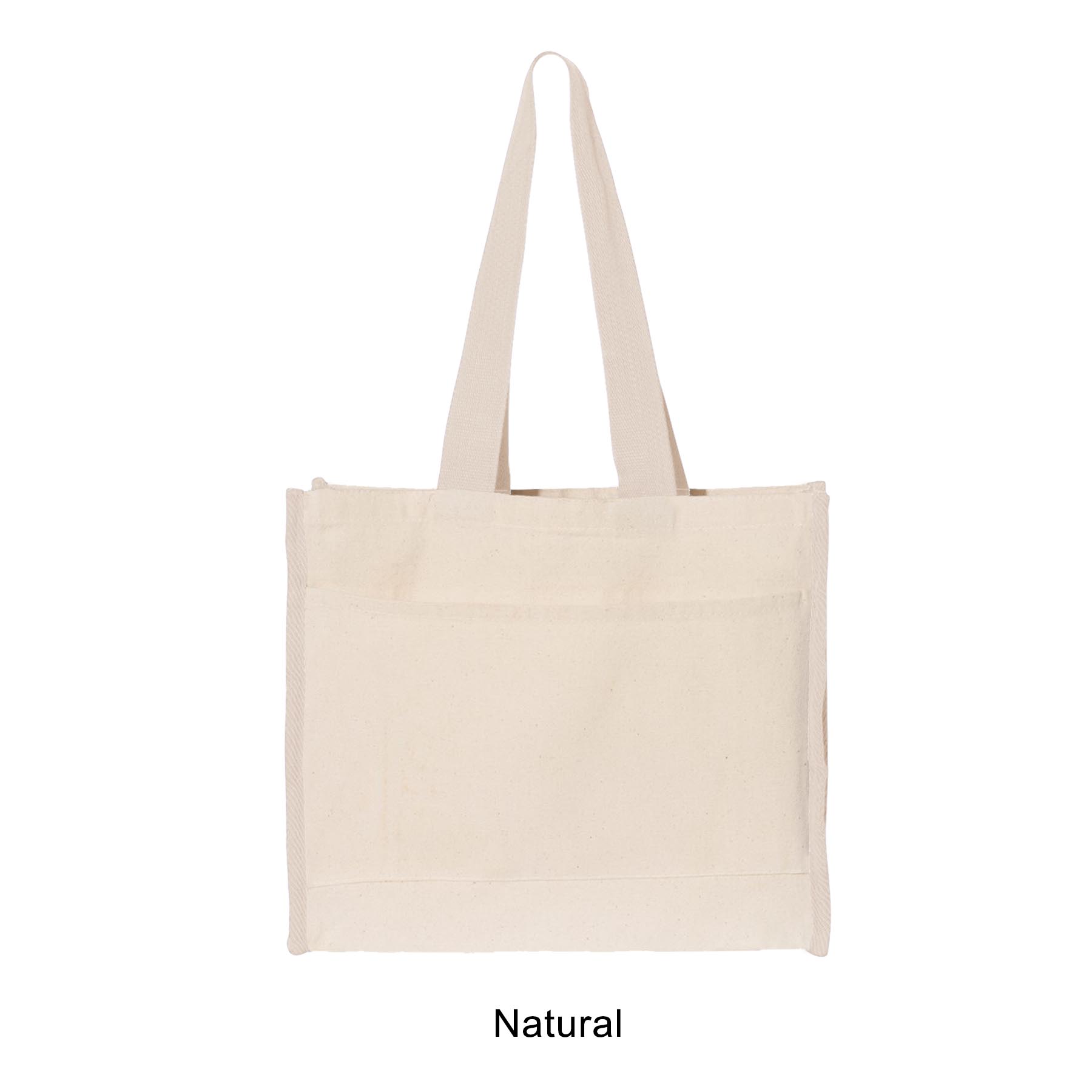 100% Natural Color Heavy Duty 12 oz. Cotton Canvas Tote Bag 3