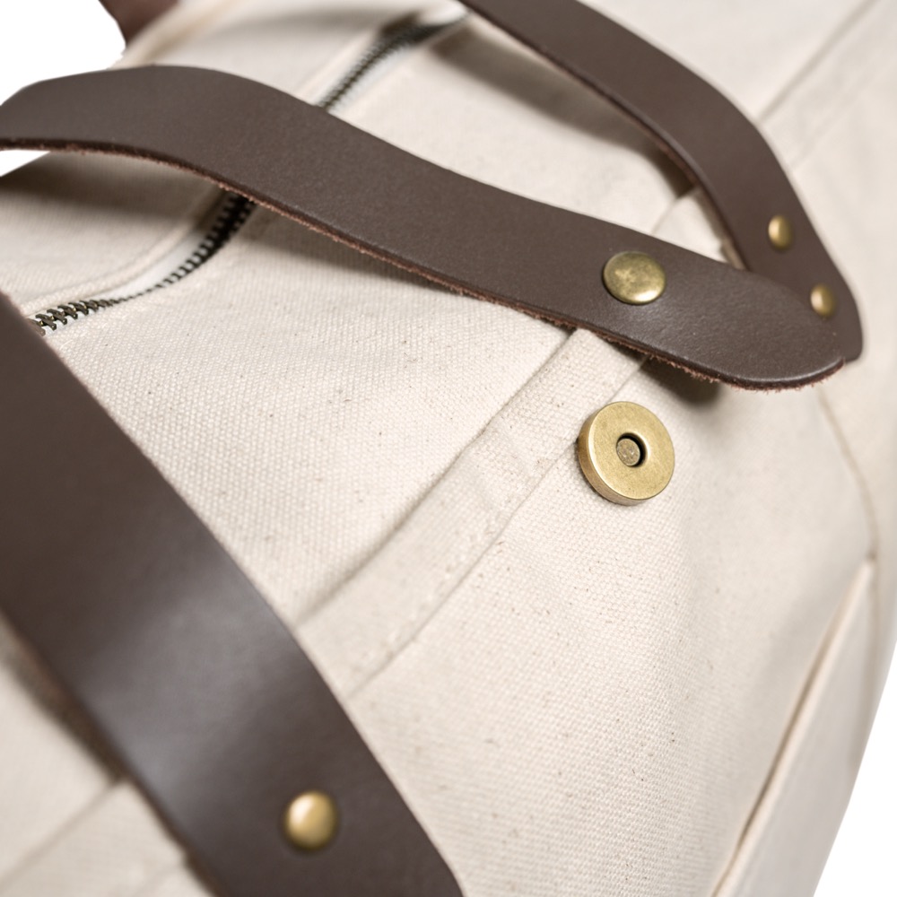 18 oz Luxury Ventura Weekender Canvas Travel Bag 9