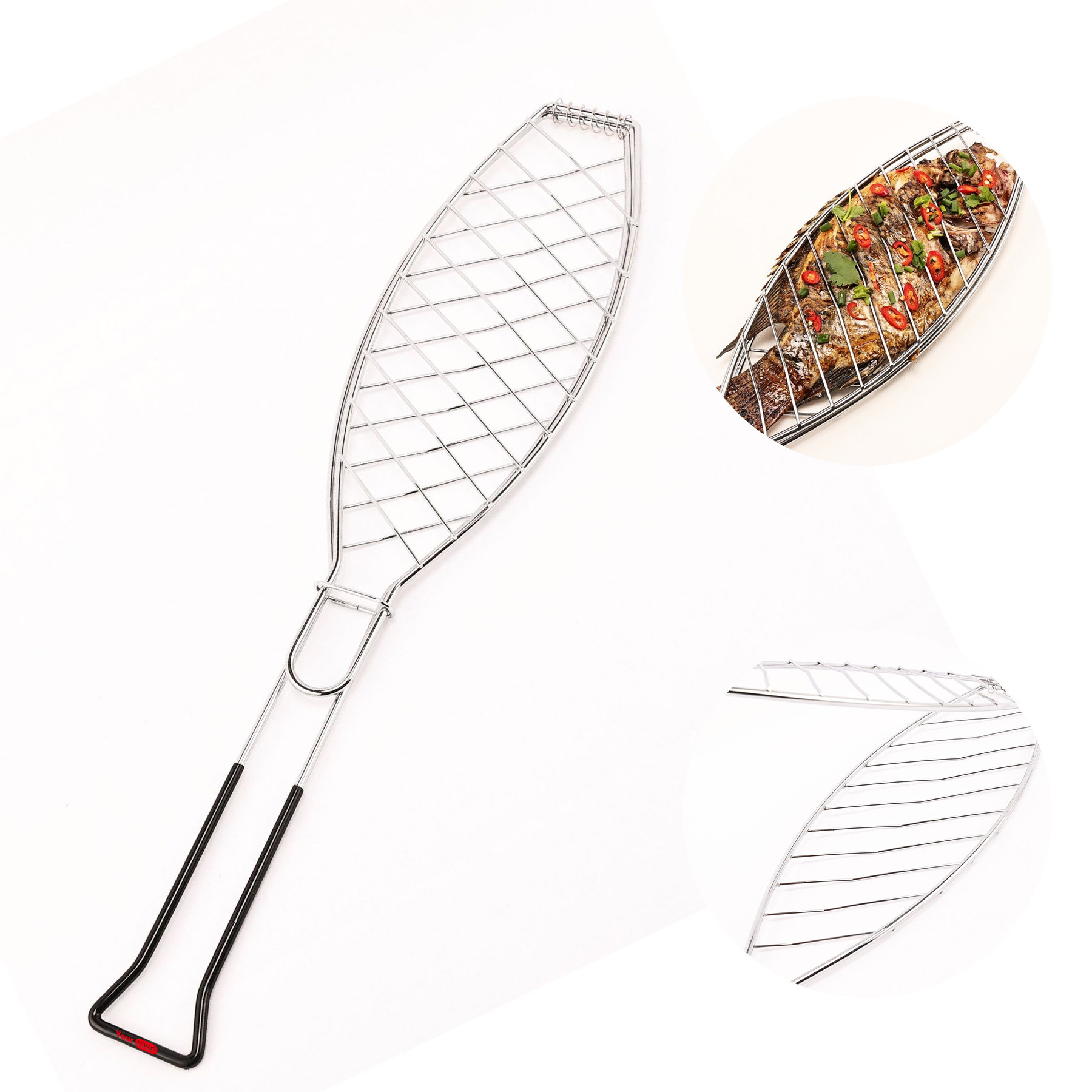 Iron Outdoor Grilled Fish Clip 2