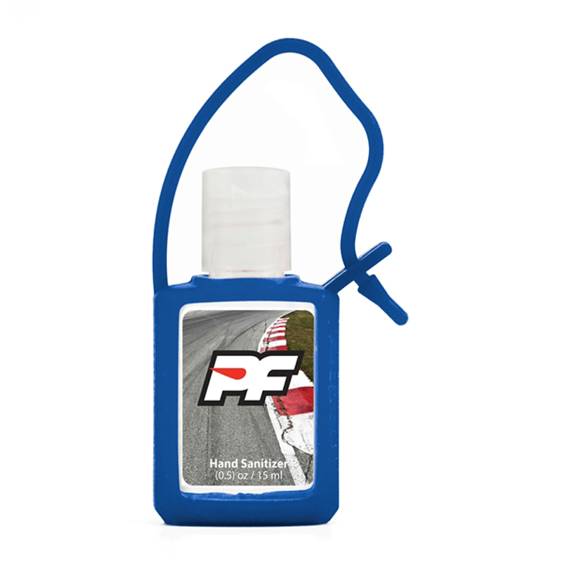 Hand Sanitizer Gel with Silicone Holder, 0.5 oz. 1